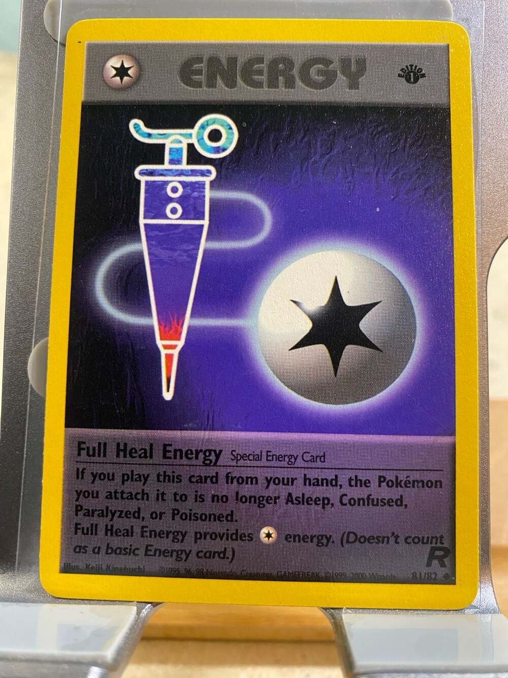 1999 Pokemon Neo Genesis 1st Edition Full Heal Energy 81/82